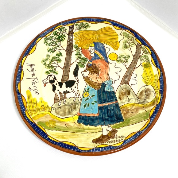 Anibal Rosado decorative terracotta plate - Picture 1 of 4